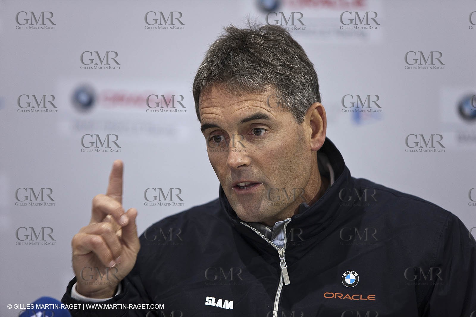 19 01 2010 - Valencia (ESP) - 33rd America's Cup - BMW ORACLE Racing - Valencia Training - Sail 3 - International press visit base - Russell Coutts