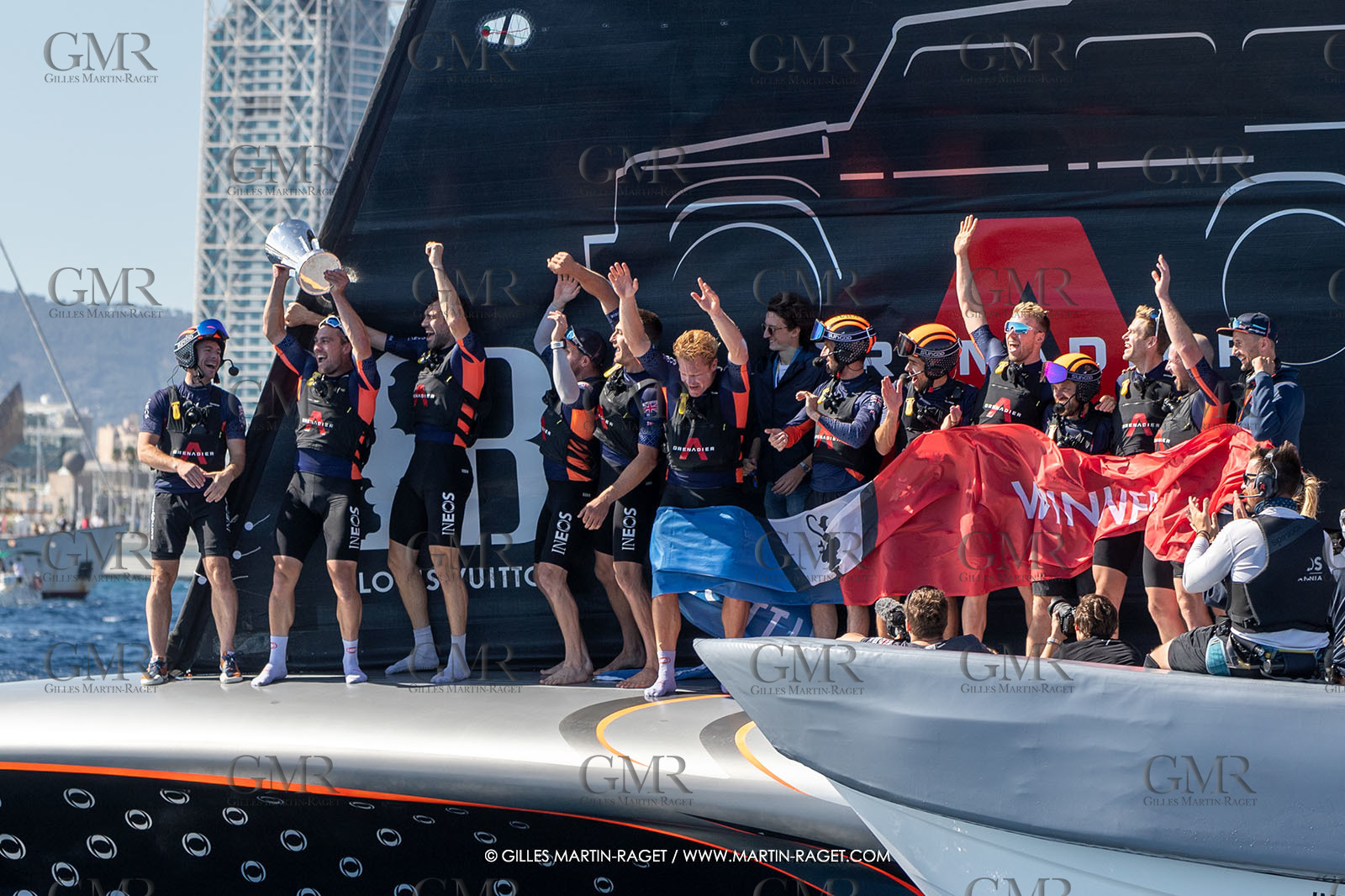 04 10 2024, Barcelona (ESP), 37th America's Cup, Louis Vuitton Cup Final, Race Day 7