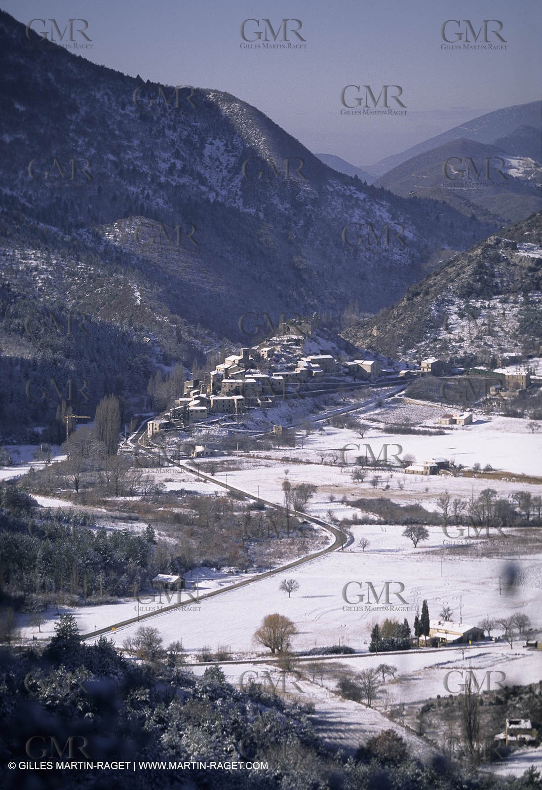 Provence under snow