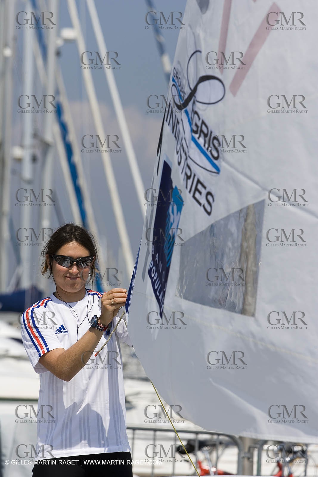 23 04 2007 - 2007 Semaine Olympique Française - Hyères (South of France) - Day 2 - Team France - Laser Radial - de Turckheim Sophie