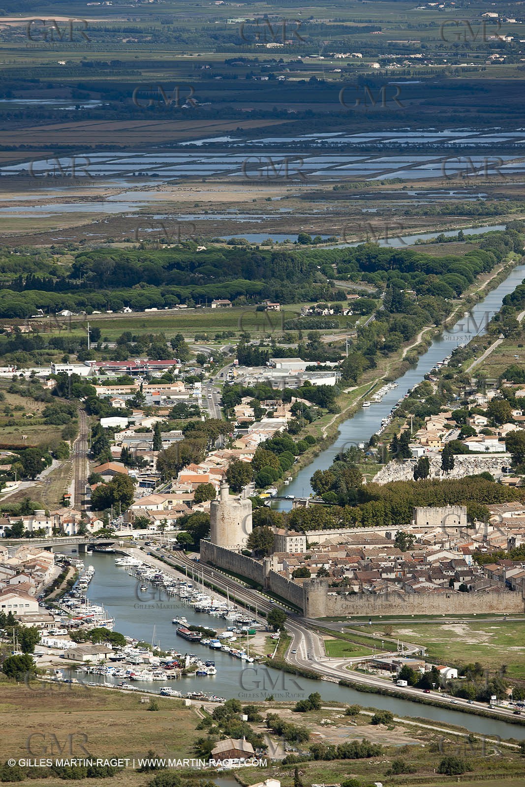 25 09 2010 - Aerial Camargphotos of the coastline from Marseille to La Grande Motte via the Camargue - Aigues-Mortes