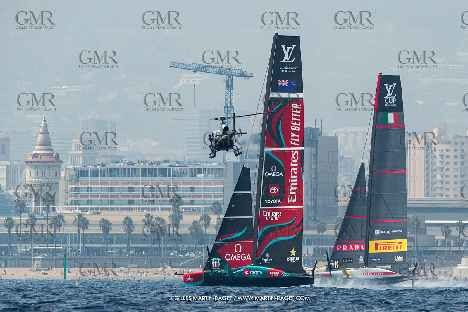 22 08 2024, Barcelona (ESP), Louis Vuitton 37th America's Cup, Louis Vuitton Preliminary Regatta, Race Day 1