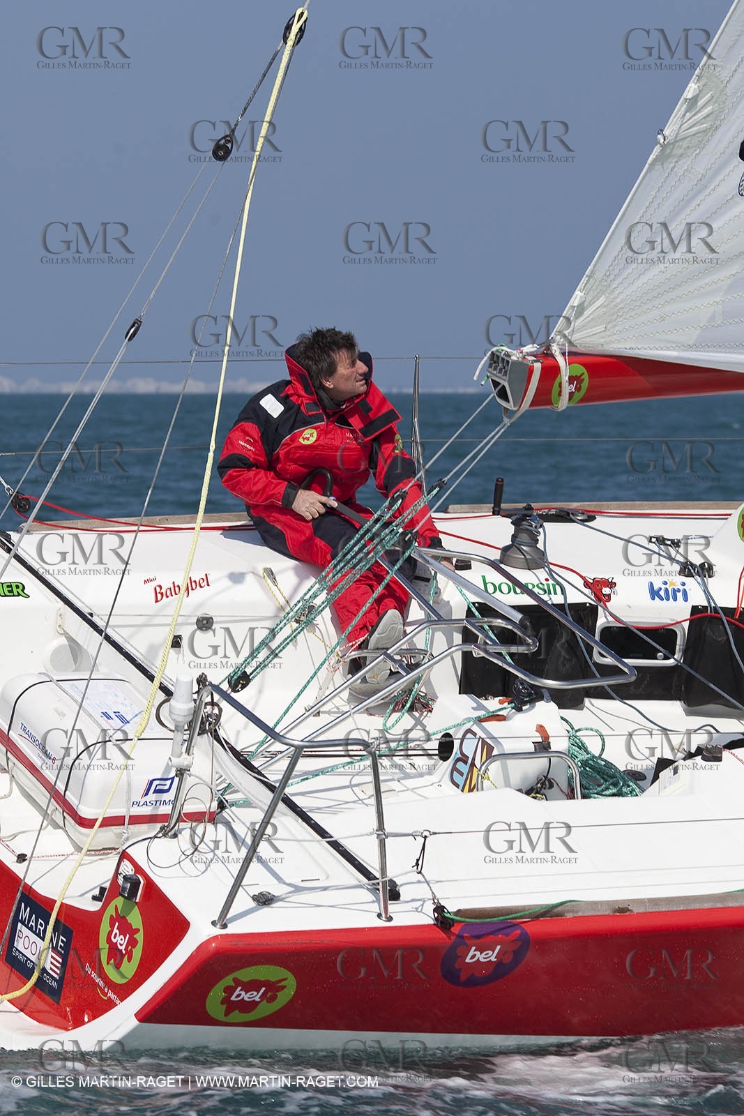 13 03 2010 - La Grande Motte   Port Camargue (FRA) - Groupe Bel - Entraînement Kito de Pavant   Sébastien Audigane en vue de la Transat AG2R 2010