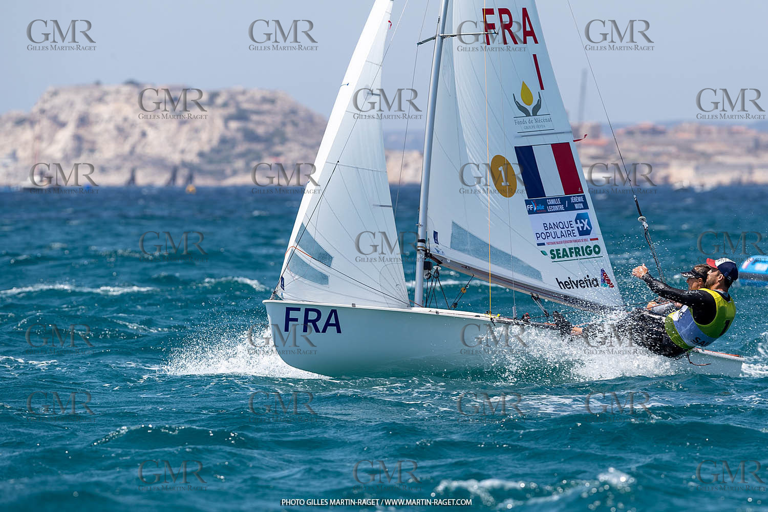 15 07 2023, Marseille (FRA), Paris 2024 Olympic Games Sailing Test Event, Day 6, 470 Medal Race