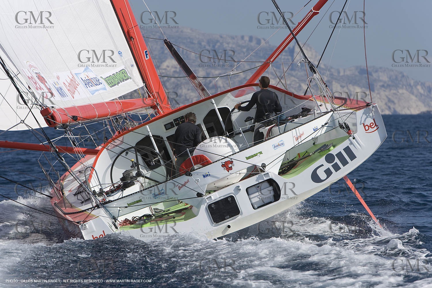 20 09 2007 - Marseille (FRA, 13) - IMOCA monohulls- GROUPE BEL (Kito de Pavant) - First sea trials