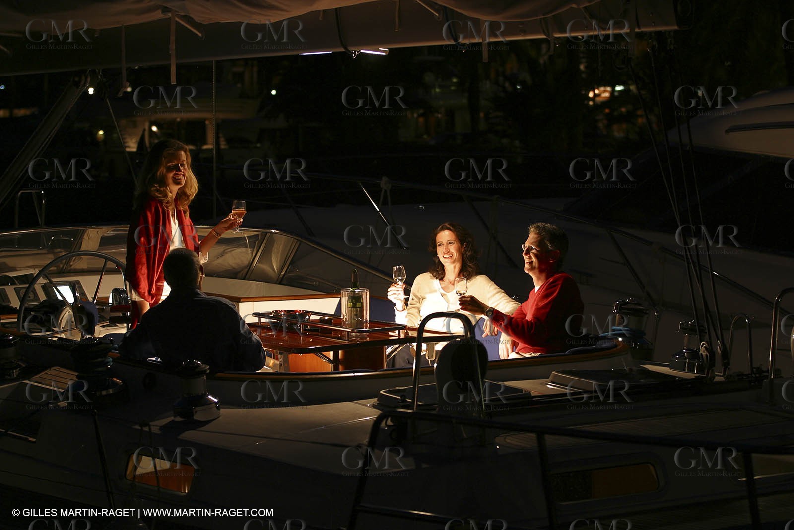 Voile - Croisière - Personnages - Nuit