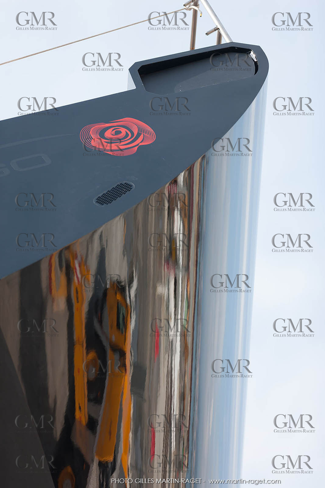 22 07 2017, Savona (ITA), Wally Cento Tango going out of the shed, Photo Gilles Martin-Raget