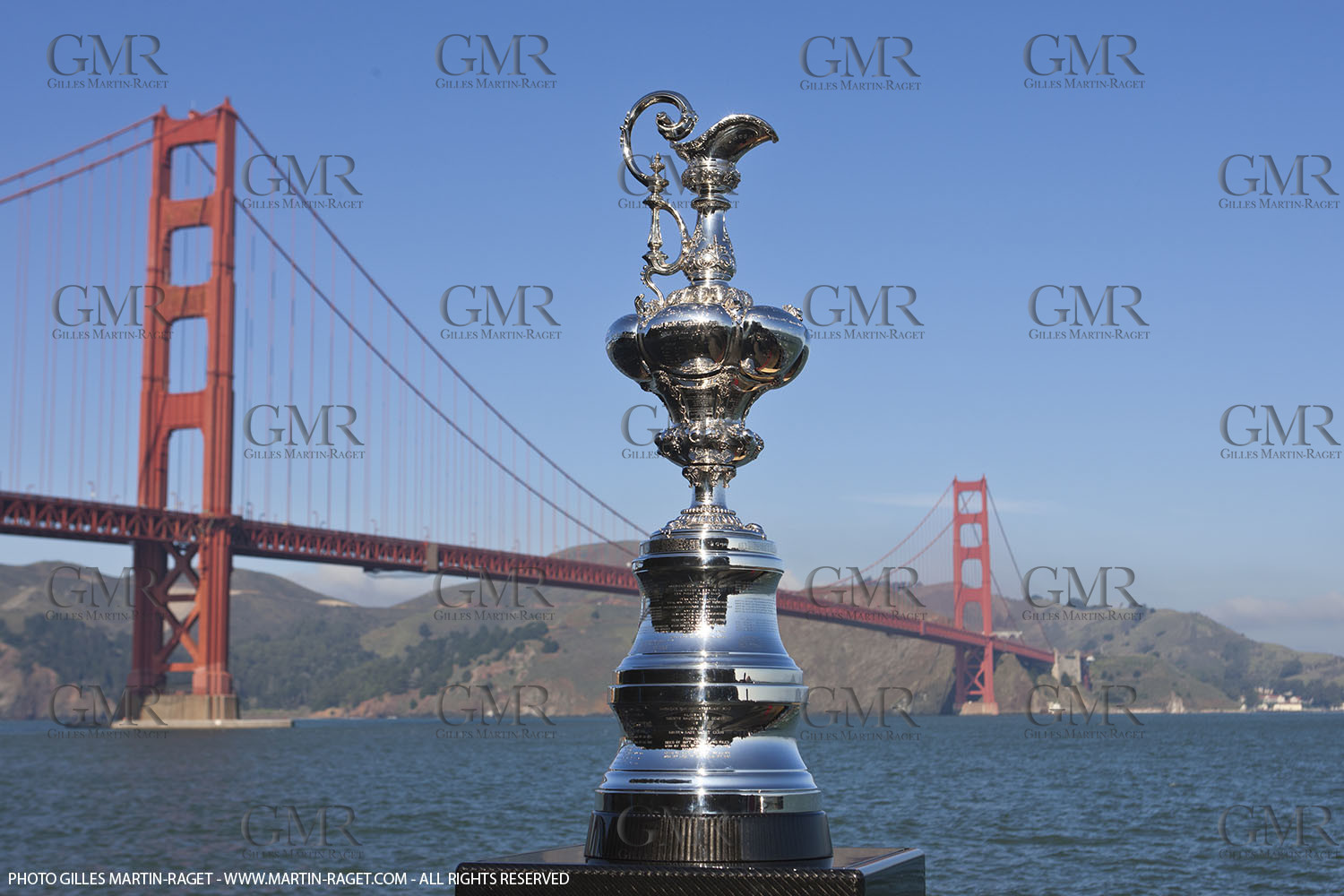 04 01 2011 - San Francisco (USA, CA) - 34th America's Cup - The America's Cup in San Francisco - Golden Gate Bridge