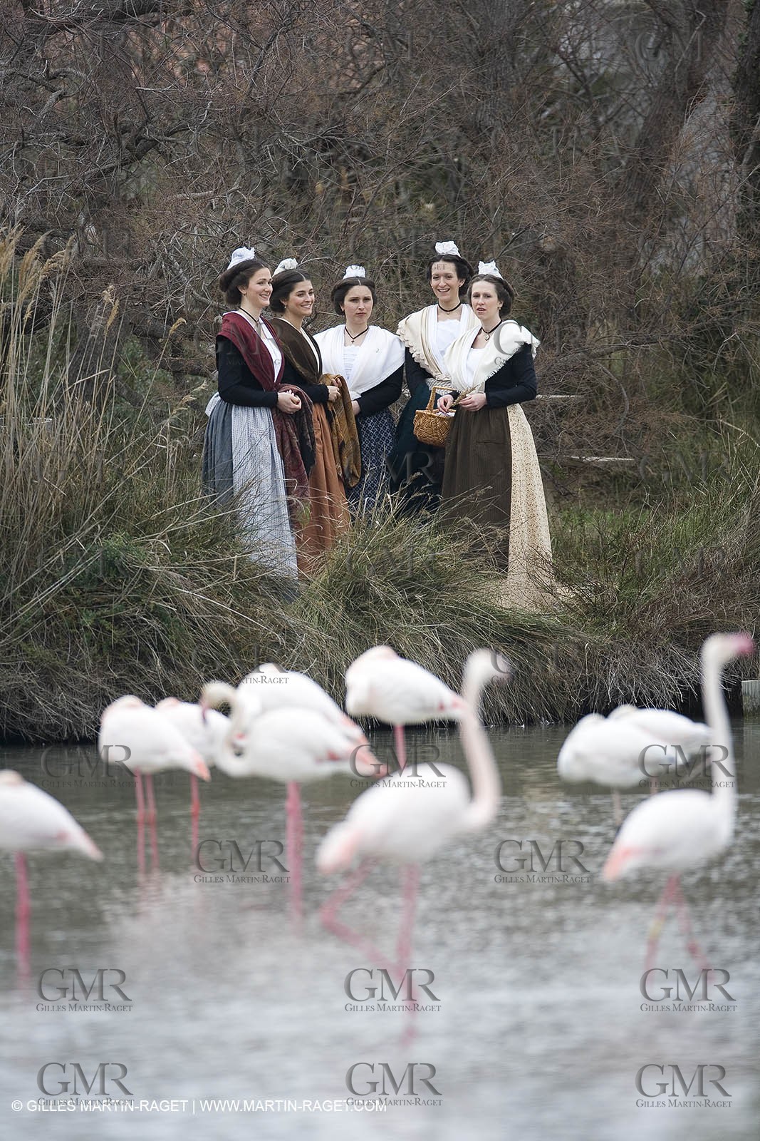 24 02 2007 - Saintes Maries of the Sea (FRA, 13) - Queen of Arles and her assistants in Camargue