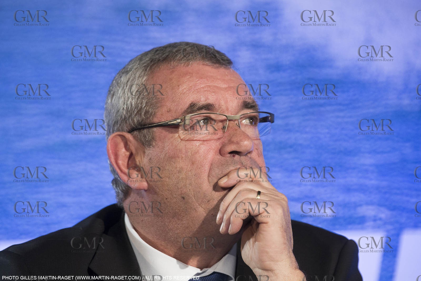 03 02 2016, Paris (FRA), 2016-17 Vendee Globe, Press conference and skippers presentation, Yves Auvinet, pdt SAEM VEndée