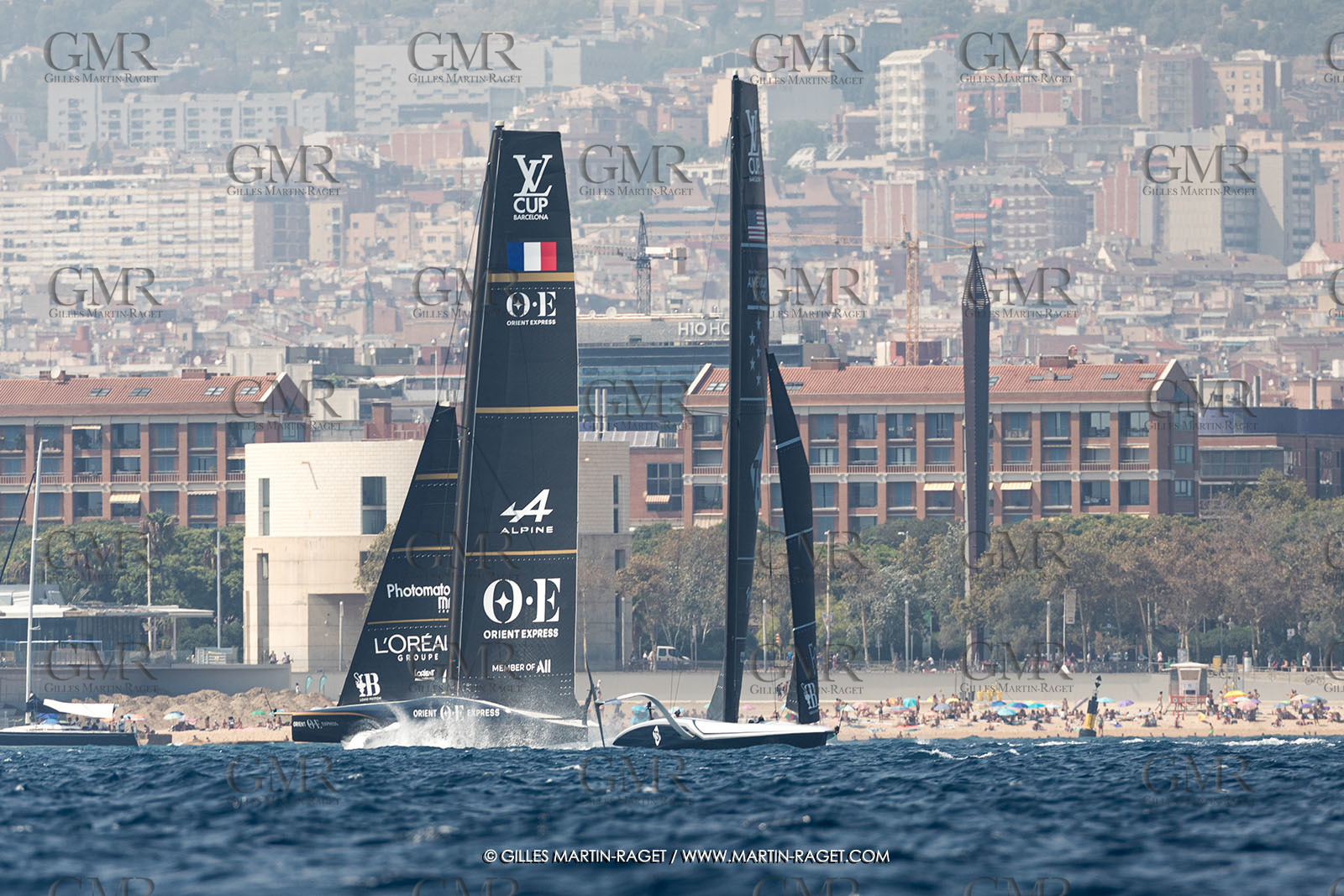 24 08 2024, Barcelona (ESP), Louis Vuitton 37th America's Cup, Louis Vuitton Prelilinary Regatta, Race Day 3