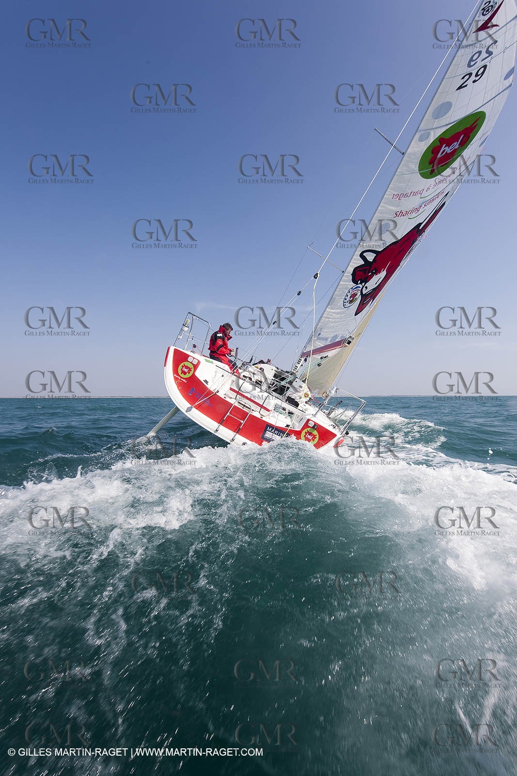 13 03 2010 -  La Grande Motte   Port Camargue (FRA) - Groupe Bel - Kito de Pavant   Sebastien Audigane training for Transat AG2R