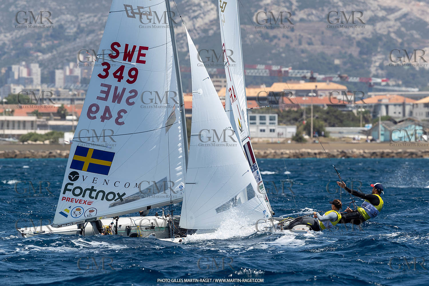 15 07 2023, Marseille (FRA), Paris 2024 Olympic Games Sailing Test Event, Day 6, 470 Medal Race