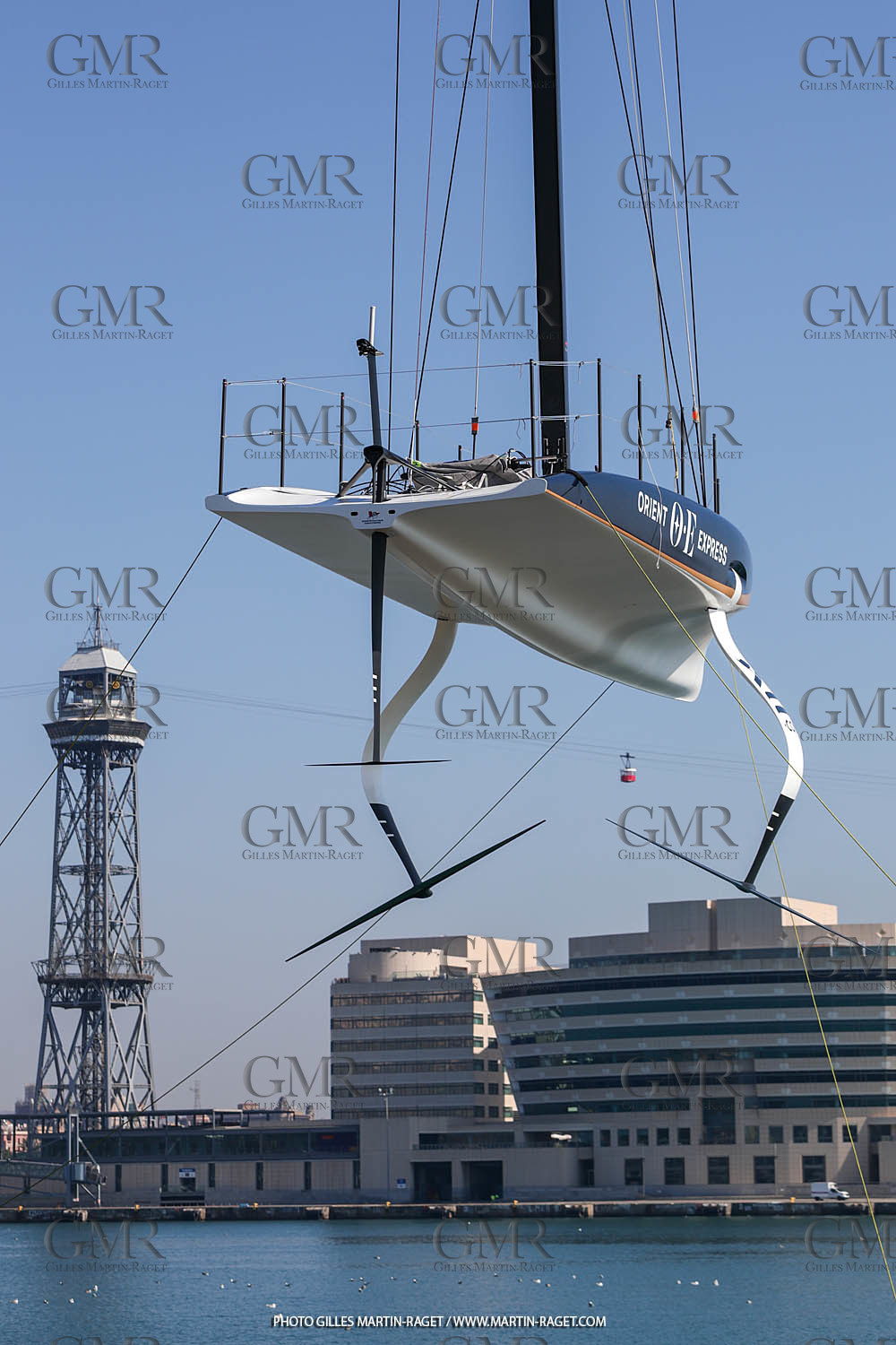 22 08 2023, Barcelona (ESP), 37th America's Cup, Orient Express Racing Team, AC 40 first training