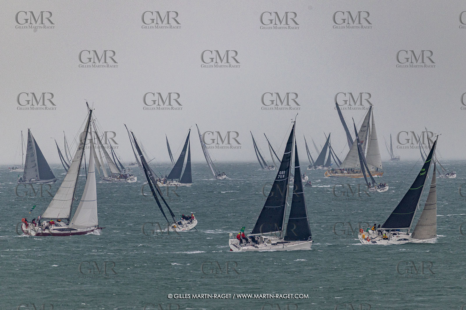 26 07 2025, Cowes (UK, IOW), Admiral's Cup 2025, Rolex Fastnet Race start,