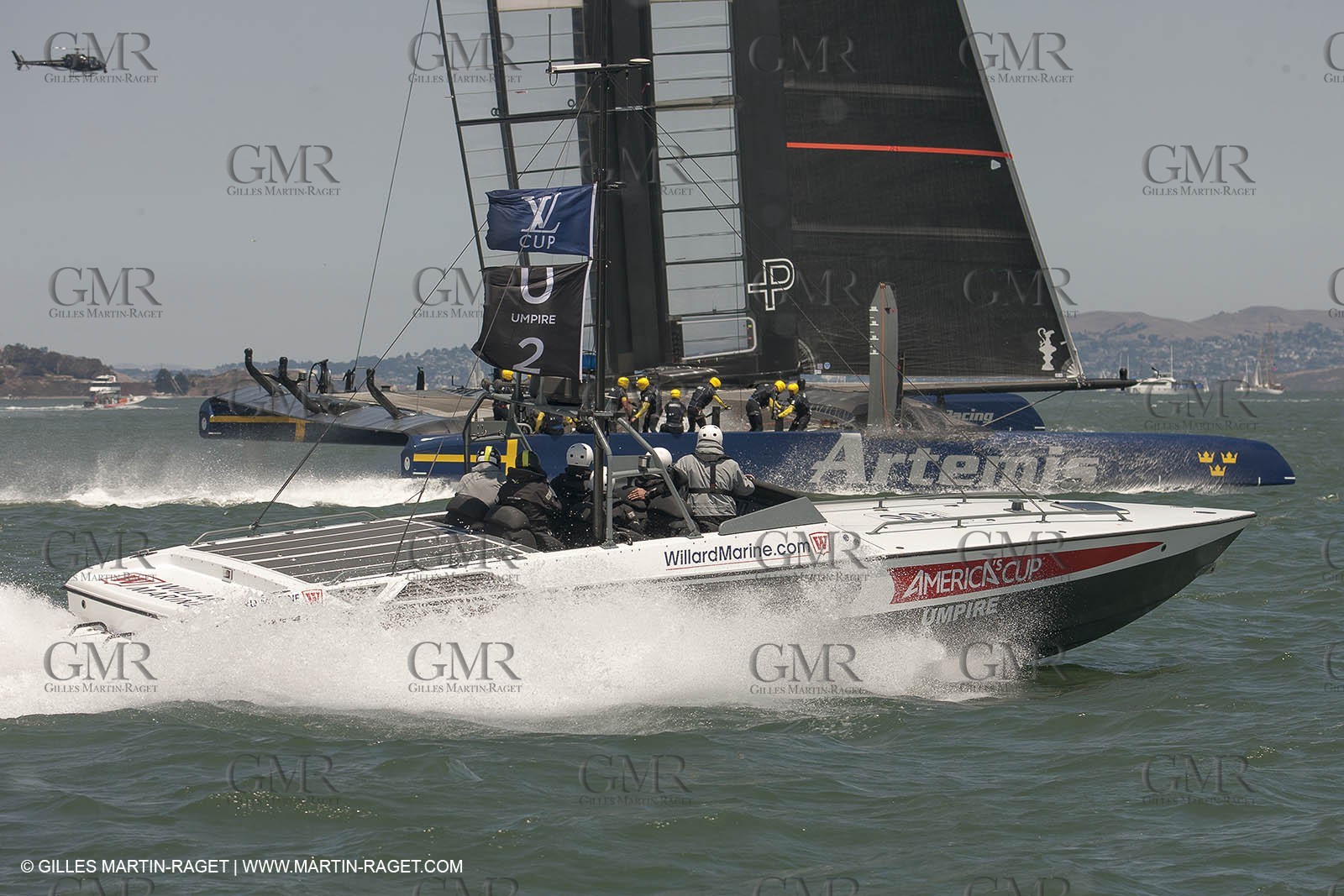 10 08 2013 - San Francisco (USA,CA) - 34th America's Cup - Louis Vuitton Cup - Semi-finals - Luna Rossa vs Artemis Racing - Race 4