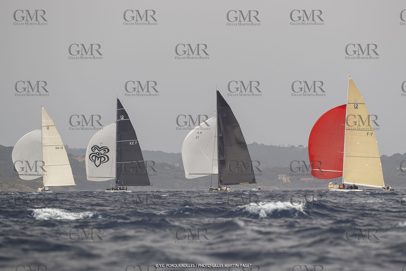 19 06 2024, Porquerolles Island (FRA), Championnat du monde des 12 m JI 2024, Race Day 1
