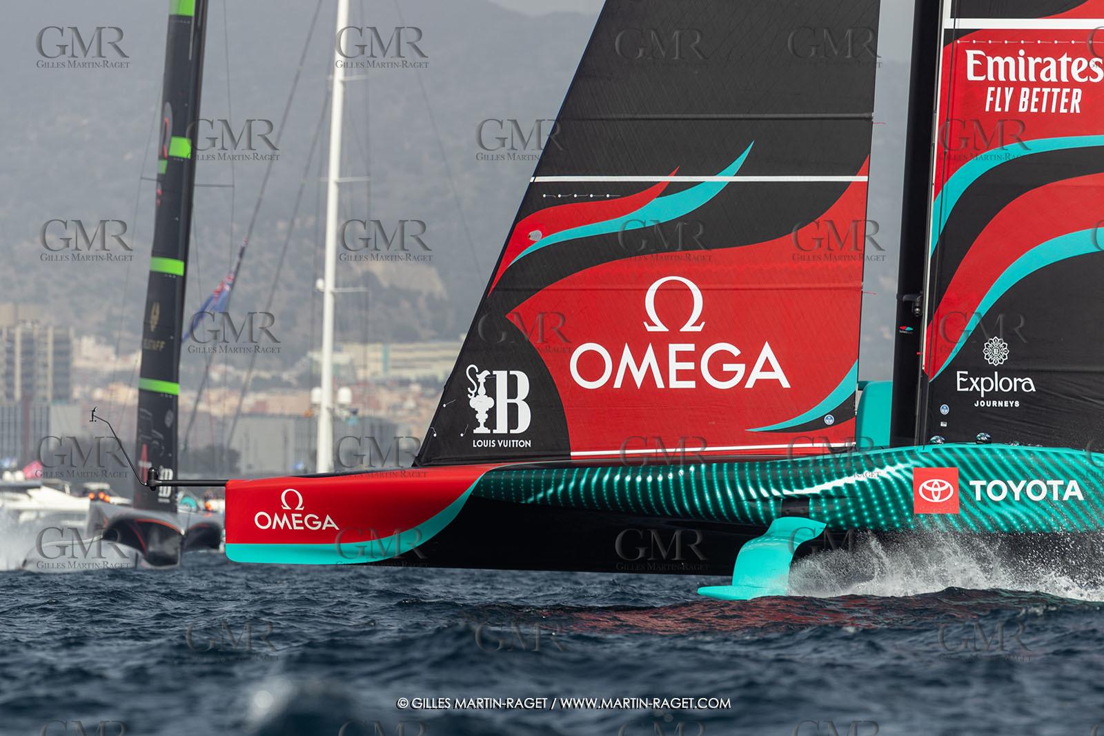 13 10 2024, Barcelona (ESP), Louis Vuitton 37th America's Cup, Final Match, Race Day 2, race 3