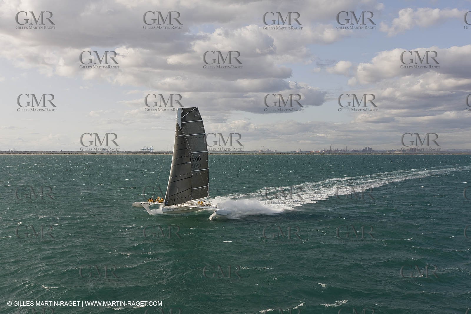 03 10 2008 - Fos   mer (FRA, 13) - L'Hydroptère - Tentative de record de vitesse