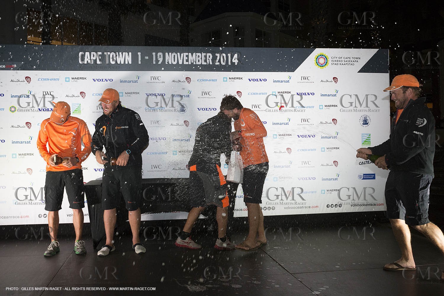 07 11 2014, Capetown (ZAF), Volvo Ocean Race 2014-15, Team Alvimedica finish and arrival in Cape Town