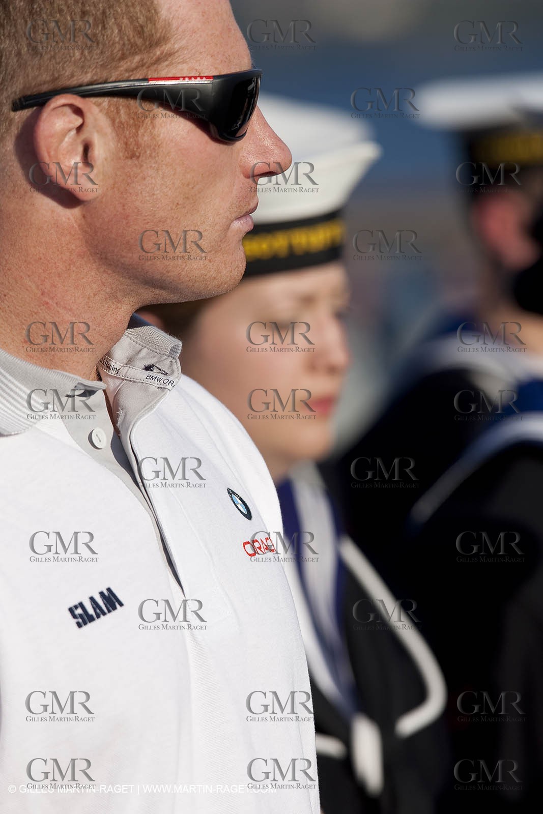 21 05 2010 - La Maddalena (ITA, Sardinia) Louis Vuitton Trophy - BMW ORACLE Racing -  - Opening Ceremony - James Spithill