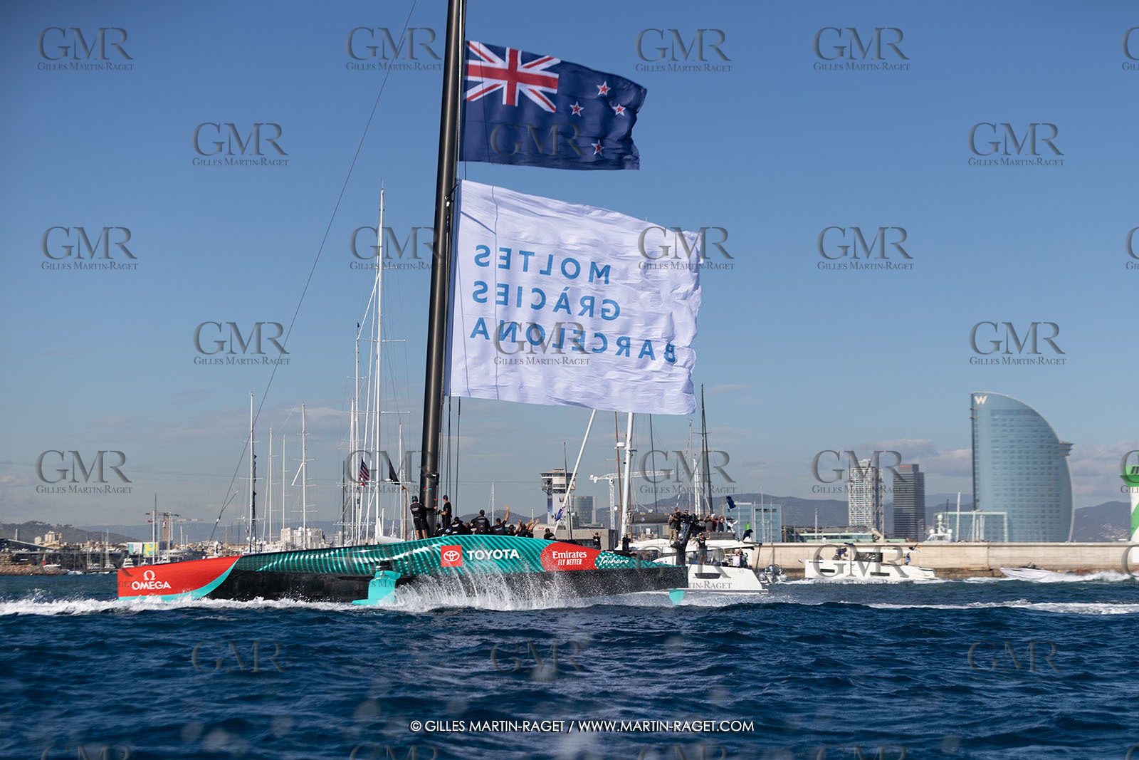 19 10 2024, Barcelona (ESP), Louis Vuitton 37th America's Cup, Final Match, Race Day 6