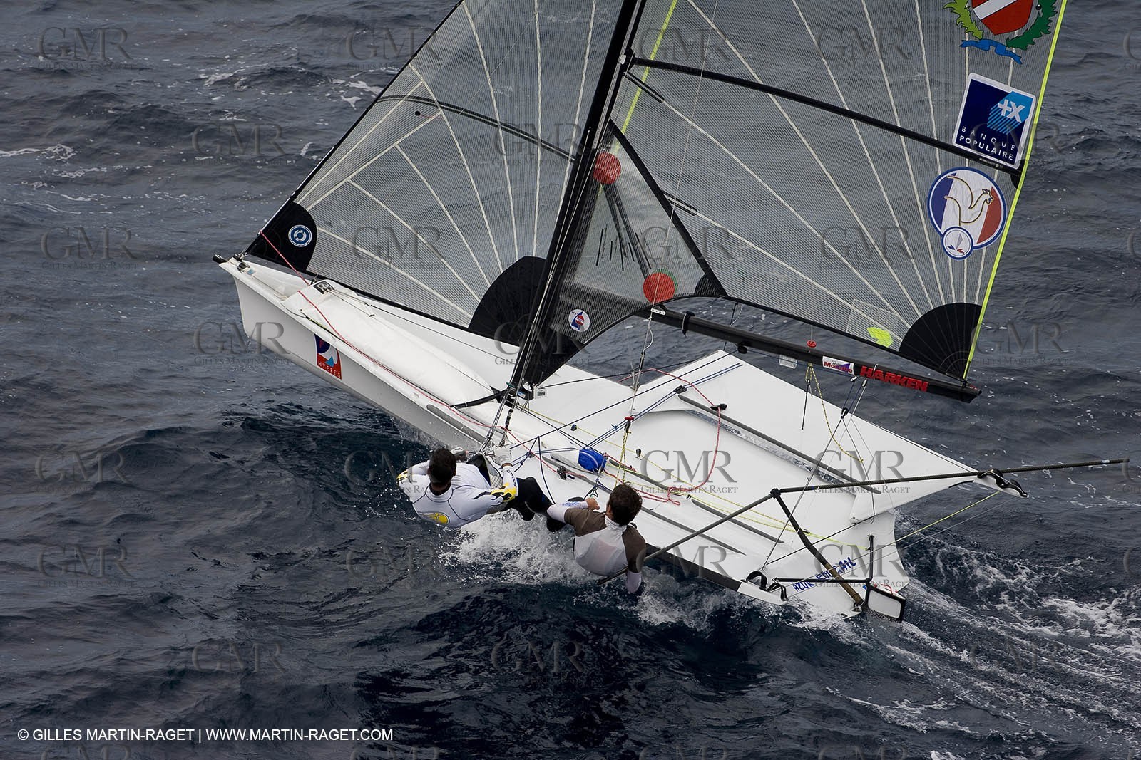 26 04 2007 - 2007 Semaine Olympique Française - Hyères (South of France) - Day 5 - Team France - 49er - LAGRAVIERE-CHRISTIDIS