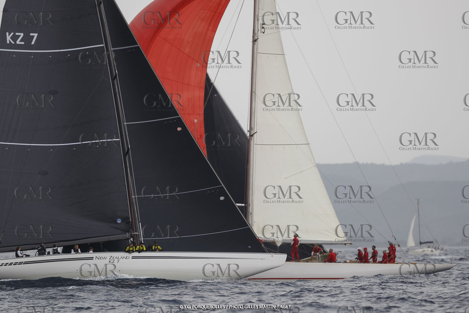 19 06 2024, Porquerolles Island (FRA), Championnat du monde des 12 m JI 2024, Race Day 1