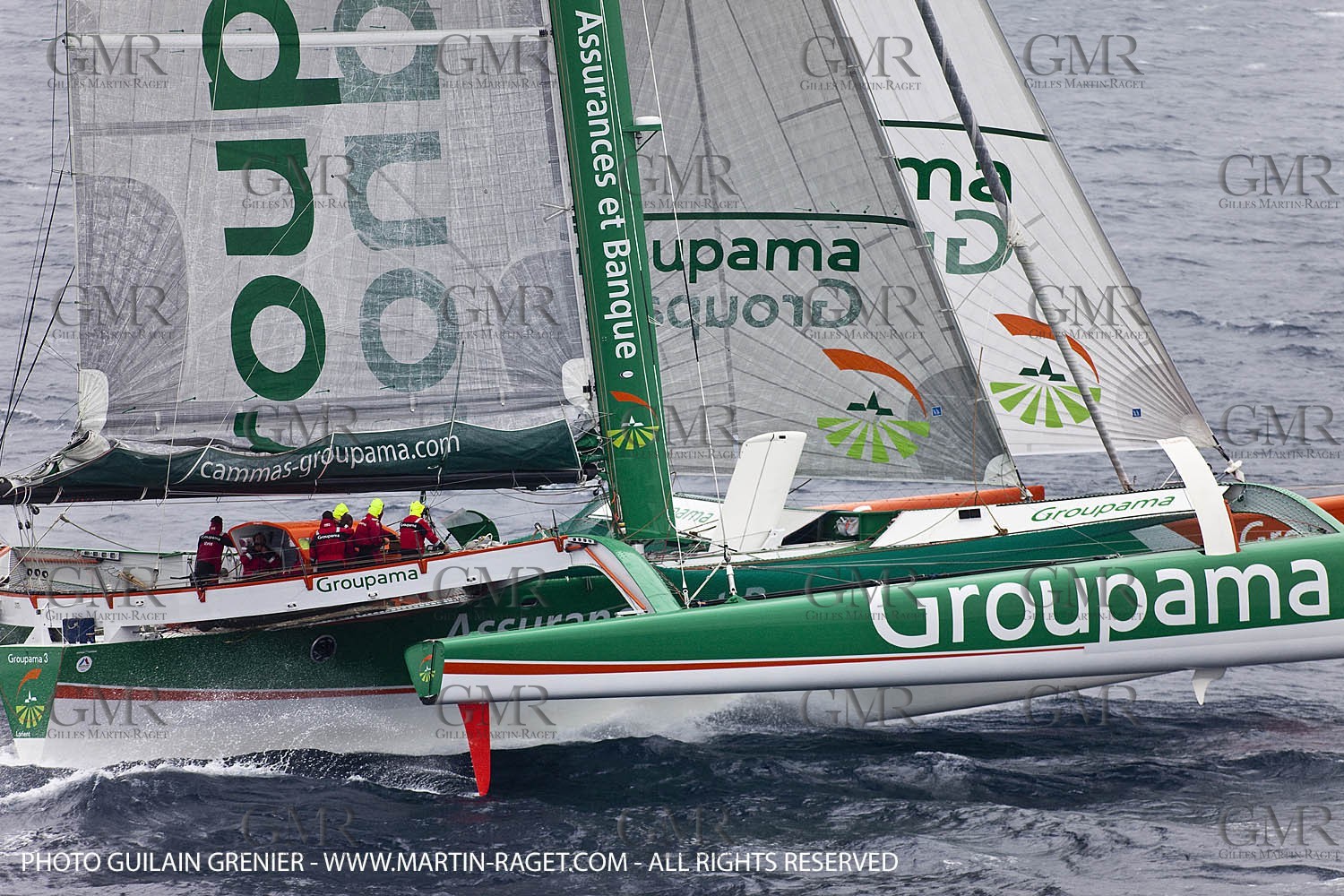 05 14 09 - Marseilles - Mediterranean Record - Groupama 3 - Franck Cammas - G Class - Start from Marseilles to Carthage (Tunisia)