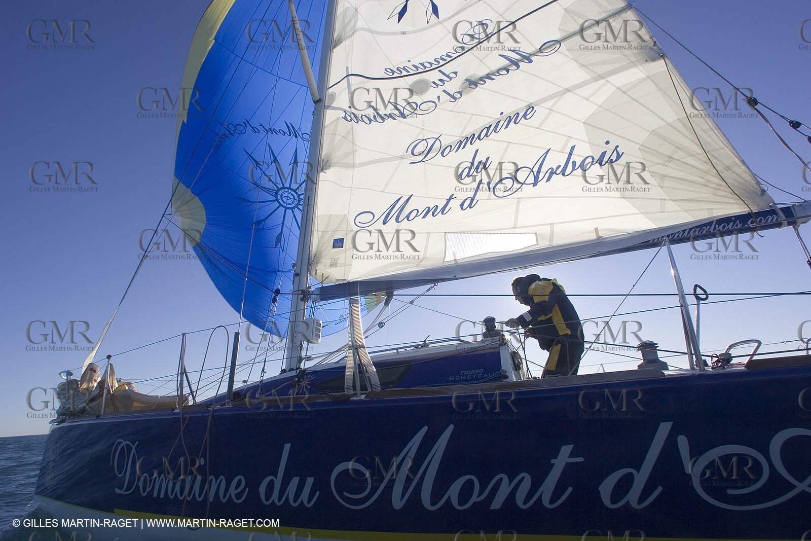 15 02 2007 - La Grande Motte (FRA) - Monotype Figaro II - Thierry Duprey du Vorsent (Domaine de Monts d'Arbois)