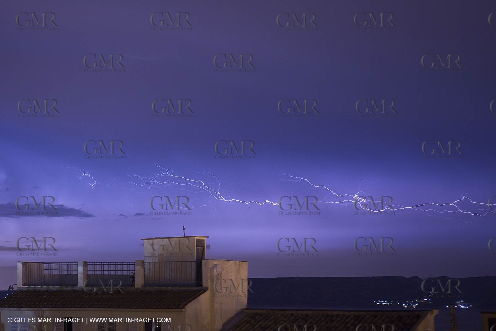 Thunderstorm over Planier island lighthouse - Marseille (FRA,13) - 18 06 2014