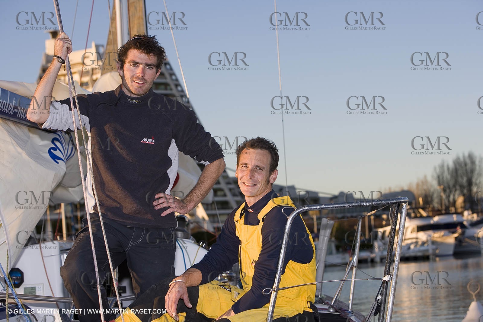 15 02 2007 - La Grande Motte (FRA) - Monotype Figaro II - Thierry Duprey du Vorsent (Domaine de Monts d'Arbois)