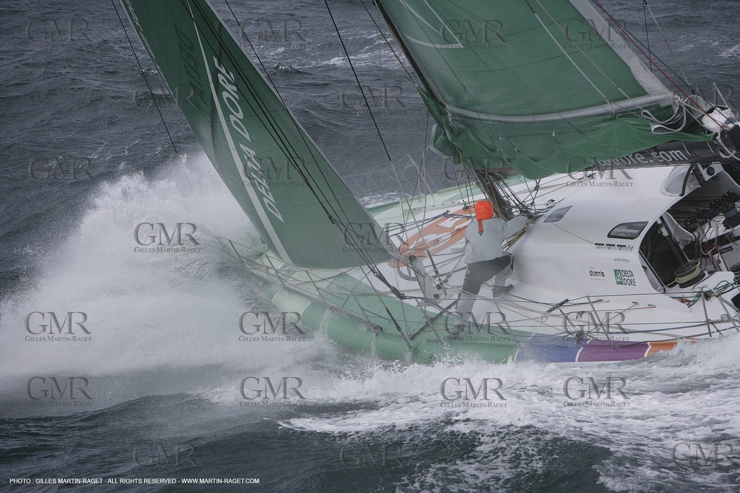 21 06 2007 - Bell Ile en mer (South Britanny, France) - IMOCA Monohulls - Delta Dore (Jeremie Beyou) sea trials