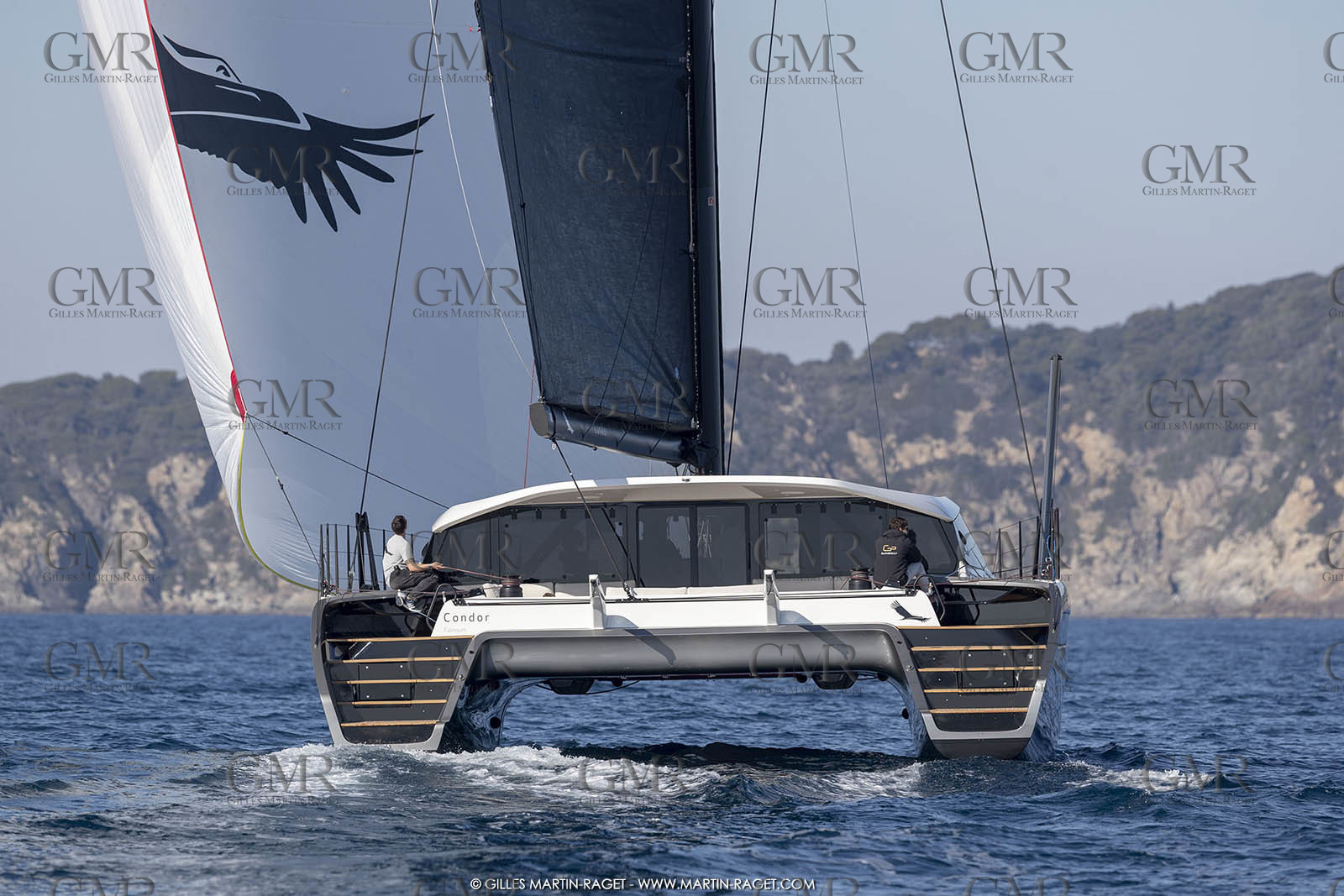 16 02 2019, Porquerolles (FRA,83), Gunboat 68 sail testing  3