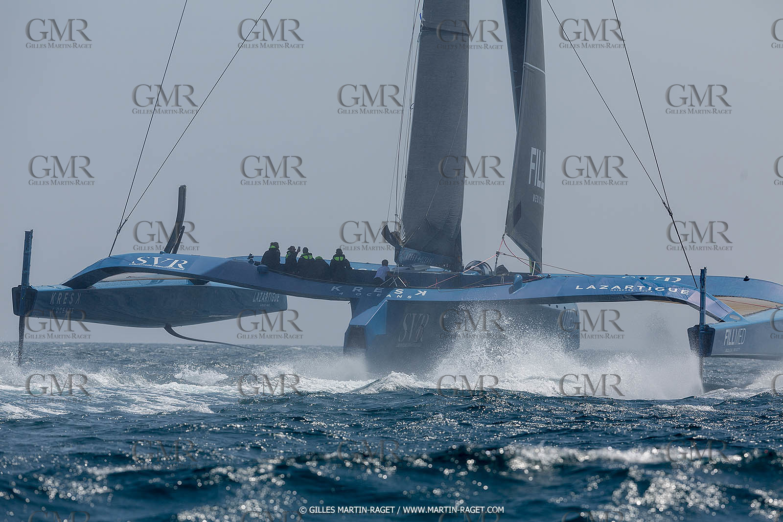 18 05 2022, Marseille (FRA), APremière navigation du trimaran Ultim SVR LAZARTIGUE à Marseille