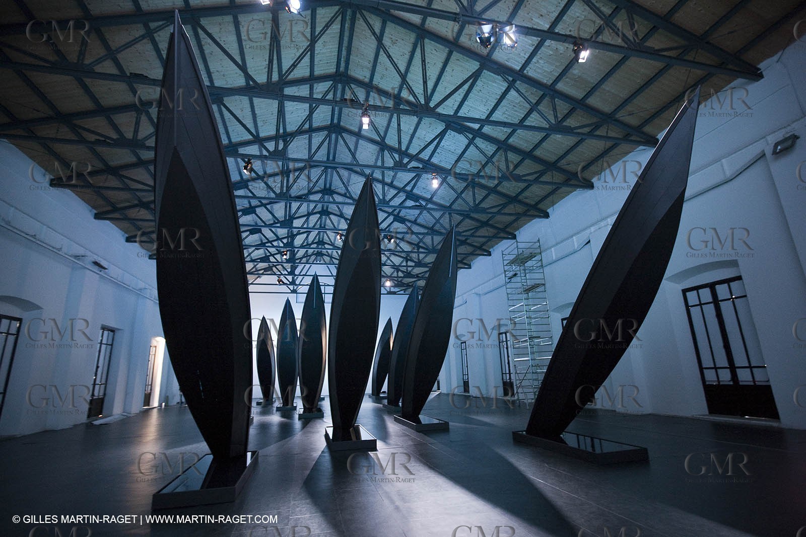 19 05 2010 - La Maddalena (ITA, Sardinia) Louis Vuitton Trophy - Mare Verticale exhibition  by Fabrizio Plessi