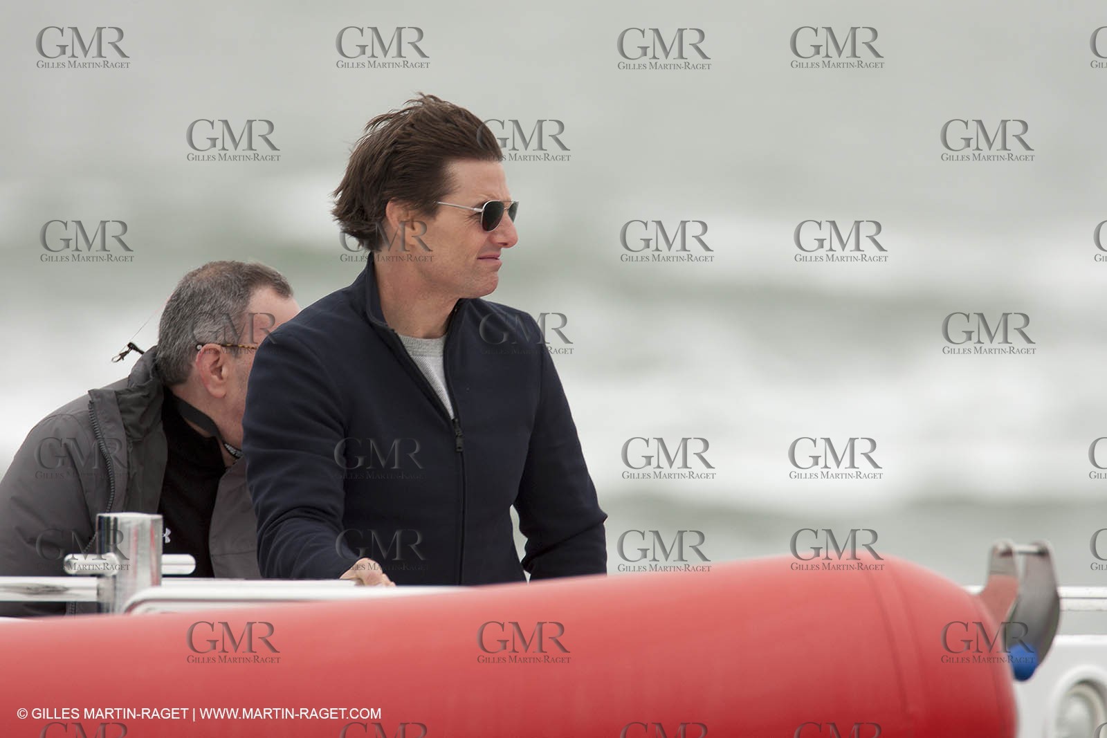 28 07 2013 - San Francisco (USA,CA) - 34th America's Cup - Louis Vuitton Cup - Race Day 13 - Emirates Team New Zealand vs Luna Rossa - Tom Cruise, Emirates Team New Zeland guest