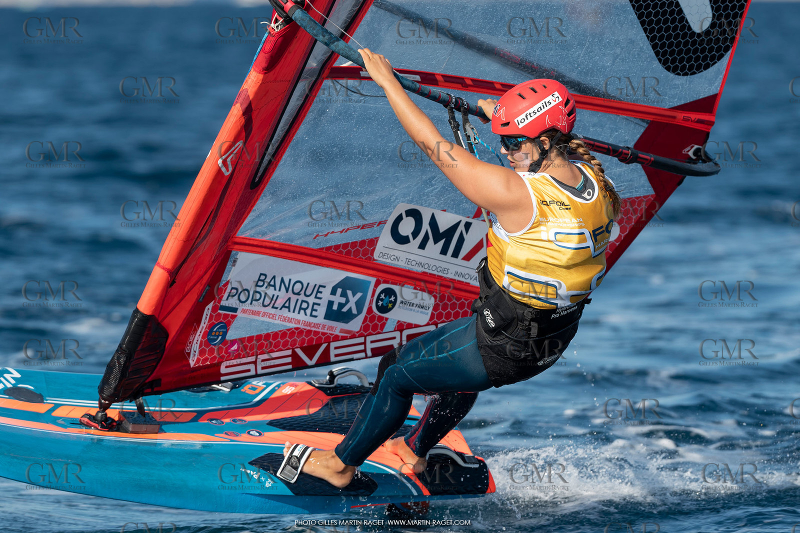 28 10 2021, Marseille, FRA, IQfoil European Championship organised by Club La Pelle, Medal races, Hélène Noesmen, world and european IQfoil 2021 female champion