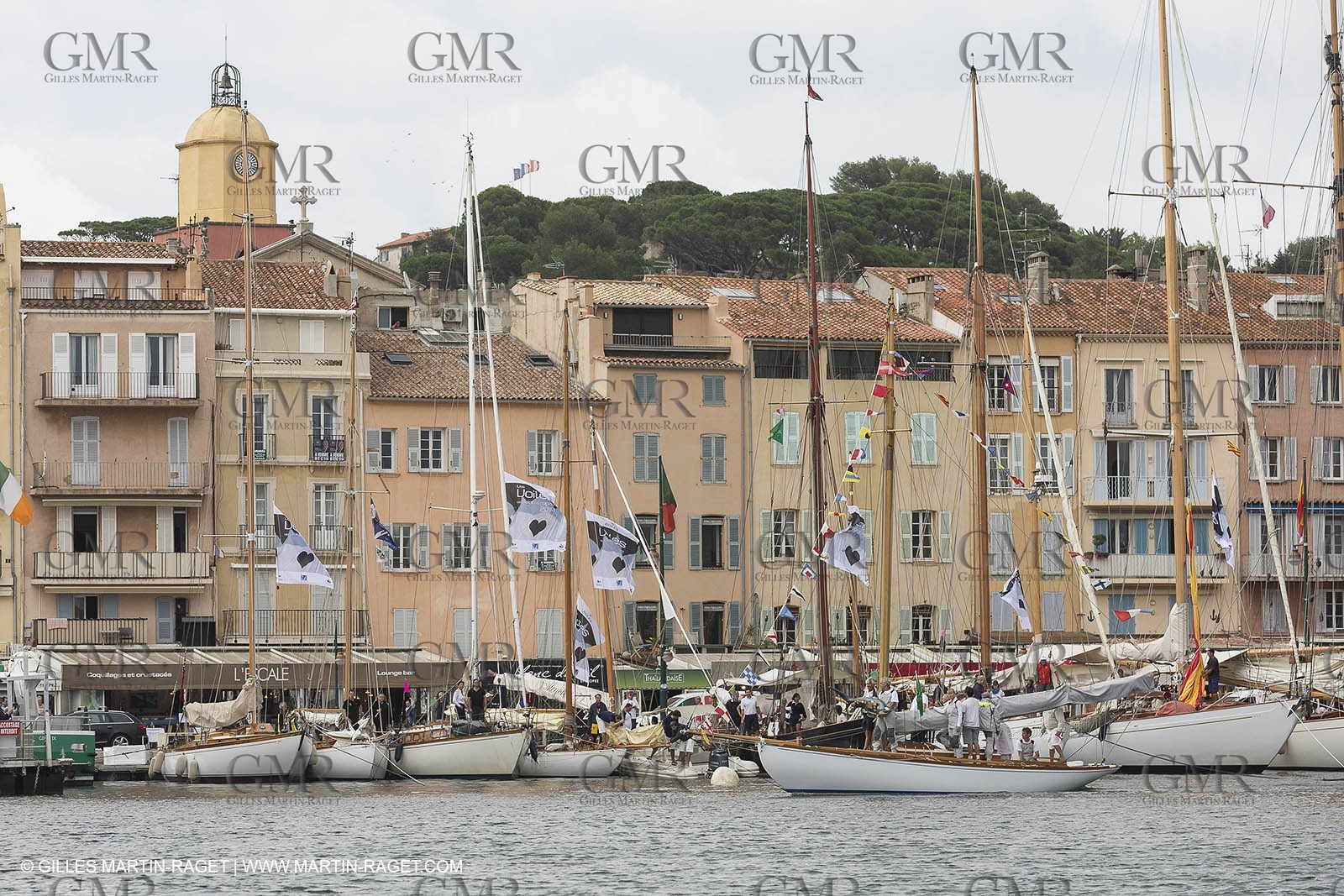 30 09 2014, Saint-Tropez (FRA,83), Voiles de Saint-Tropez 2014, Day 2, hommage à Yves Carcelle, propriétaire de Runa VI