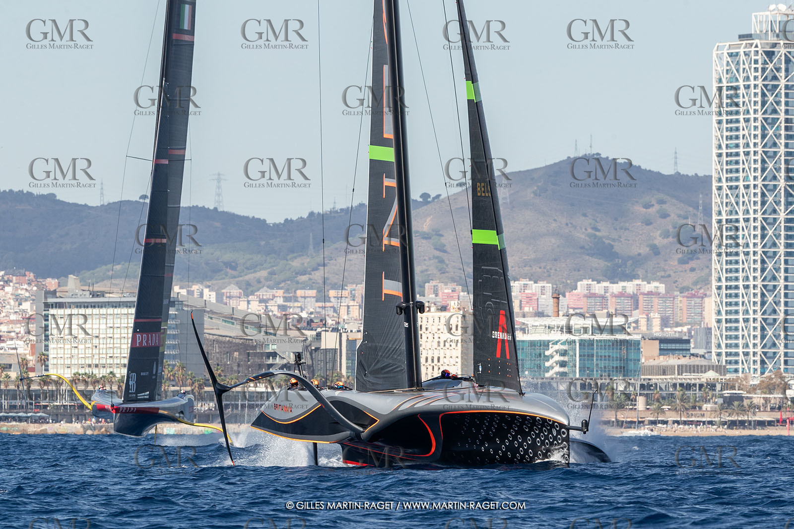 04 10 2024, Barcelona (ESP), 37th America's Cup, Louis Vuitton Cup Final, Race Day 7