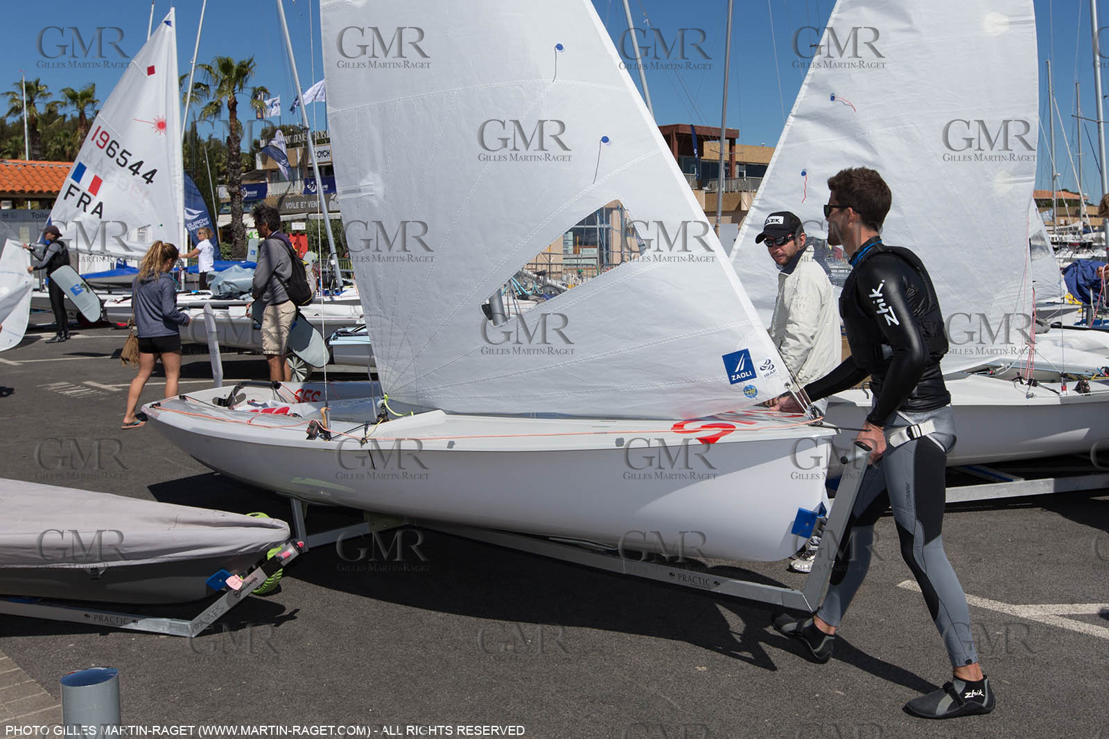 25 04 2016, Hyères (FRA,83), Jeux Olympiques Rio 2016, voile, 470, Sofian Bouvet   Jeremie Mion, SFS Voile