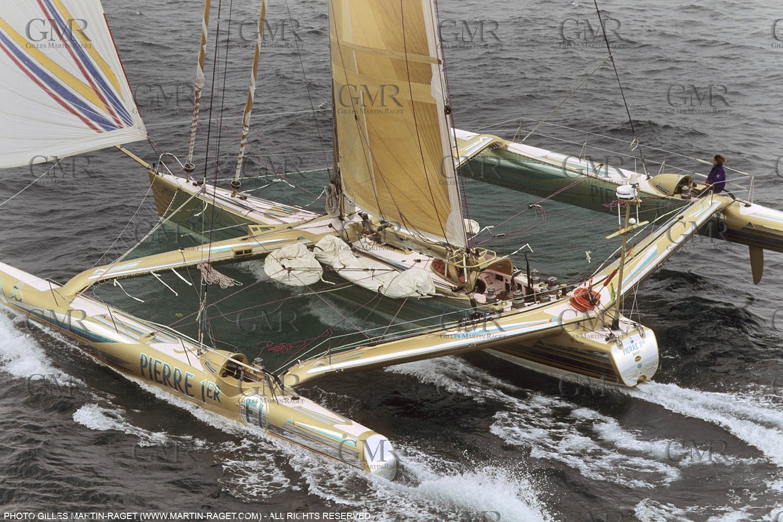 Route du Rhum 1990, Florence Arthaud finish