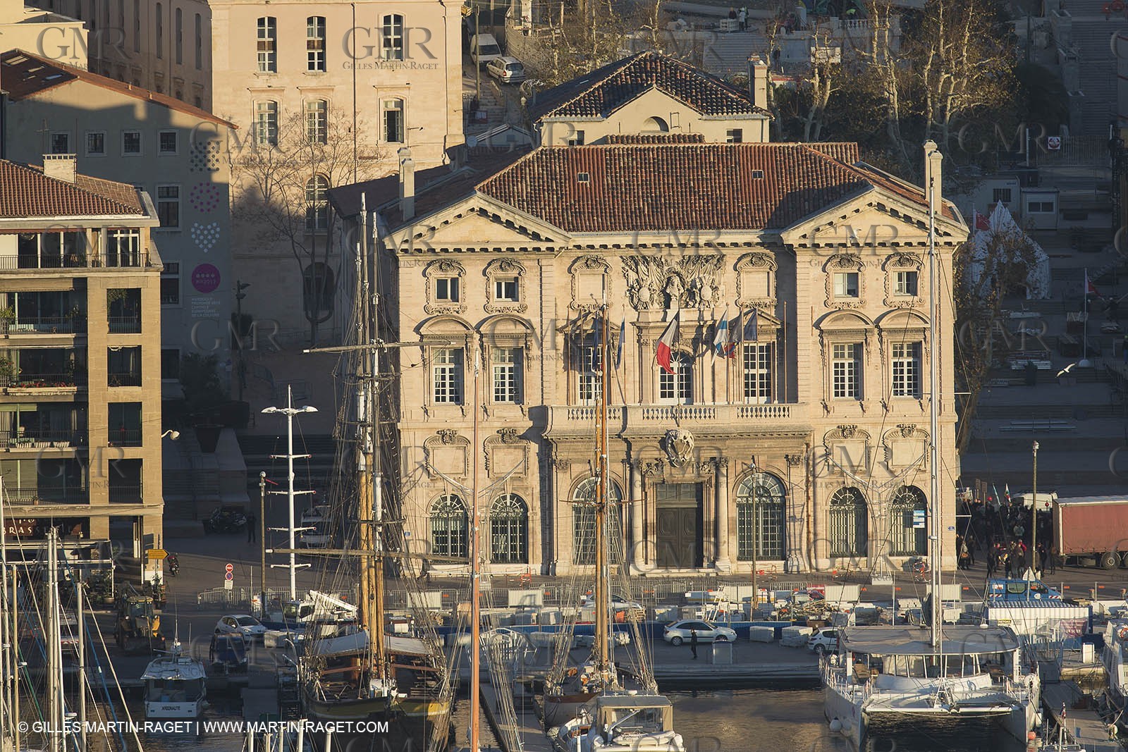 06 12 2012 - Marseille (FRA,13) - City Hall and Hotel Dieu Hotel under works