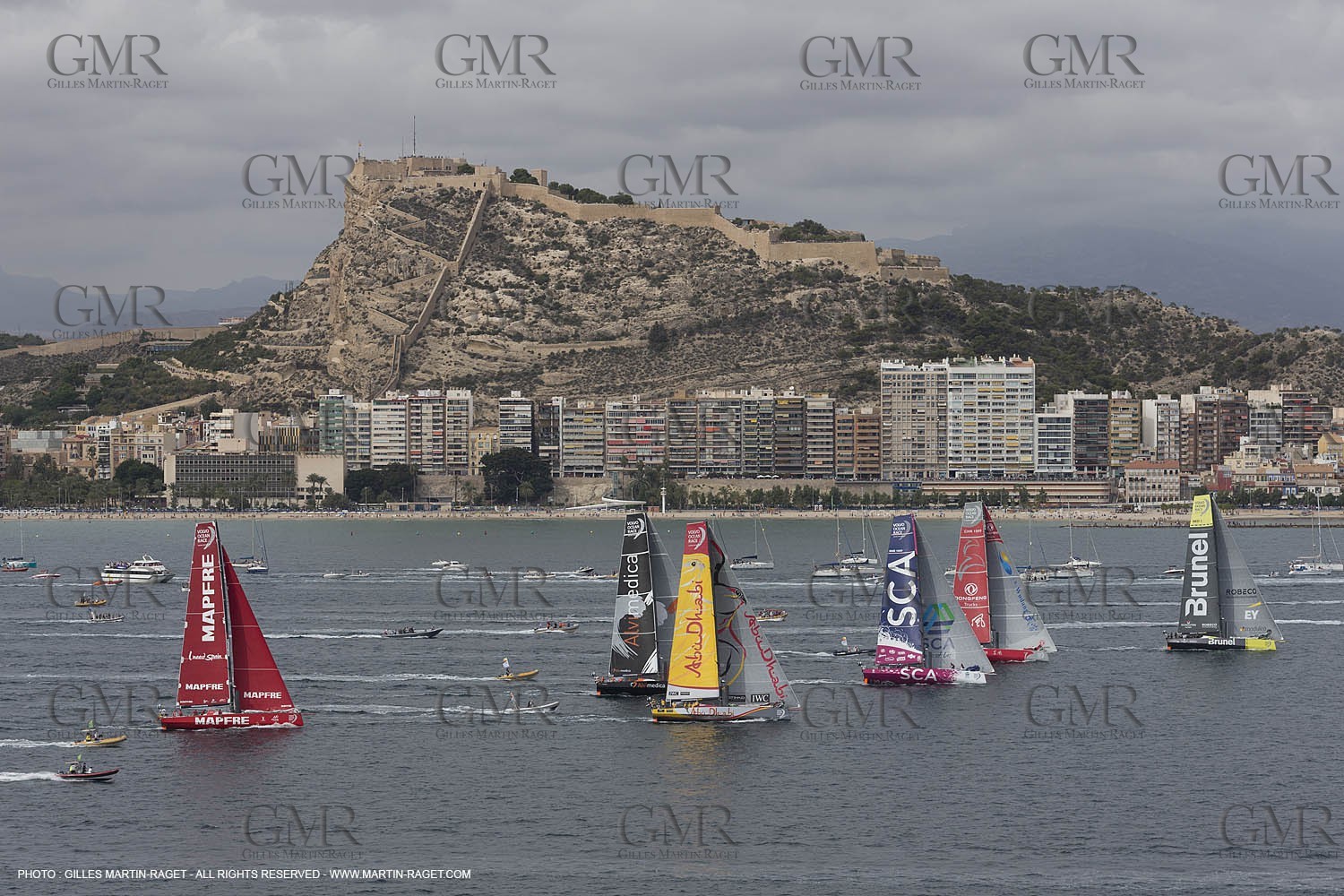 11 10 2014, Alicante (ESP), Volvo Ocean Race 2014-15, Team Alvimedica