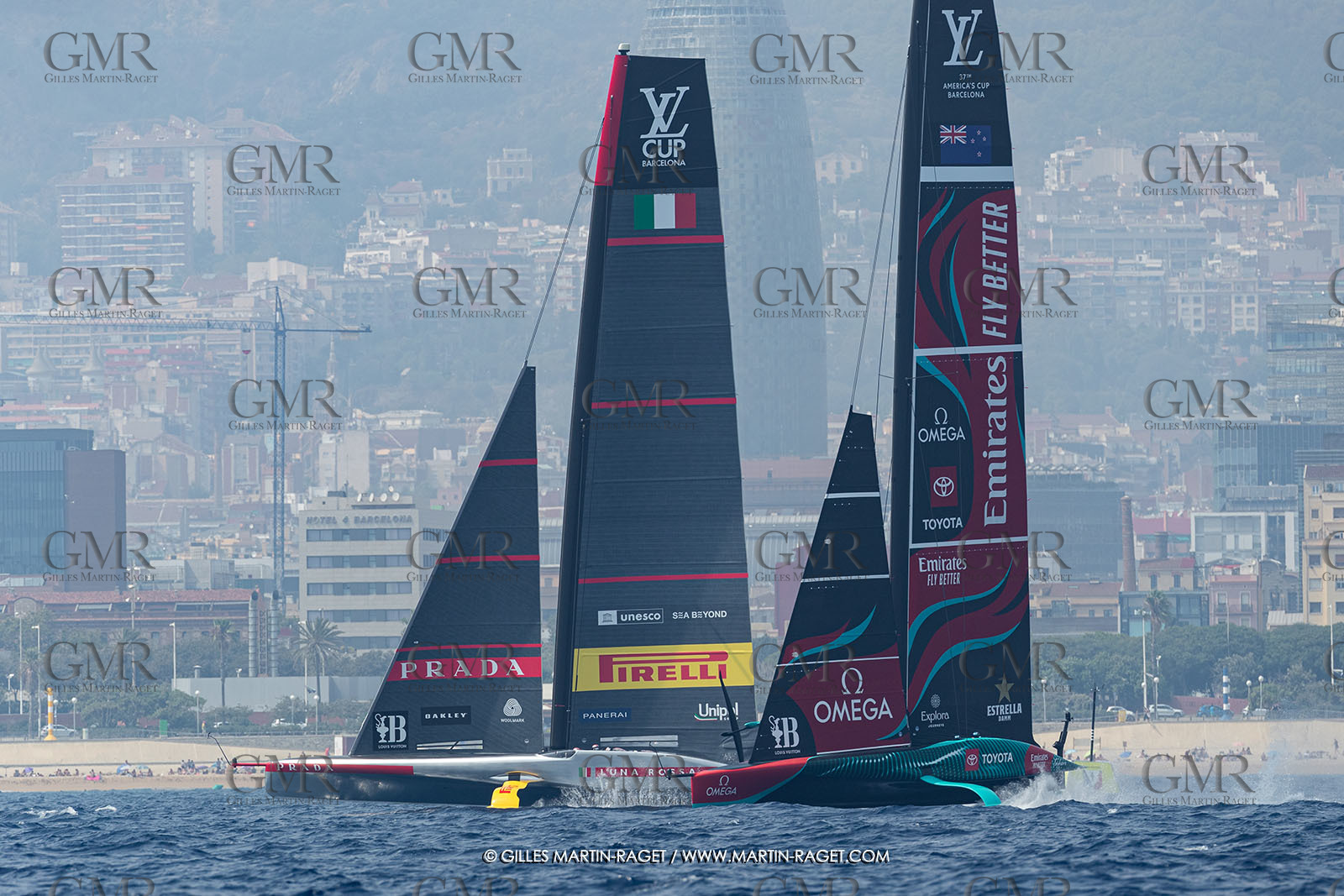 22 08 2024, Barcelona (ESP), Louis Vuitton 37th America's Cup, Louis Vuitton Preliminary Regatta, Race Day 1