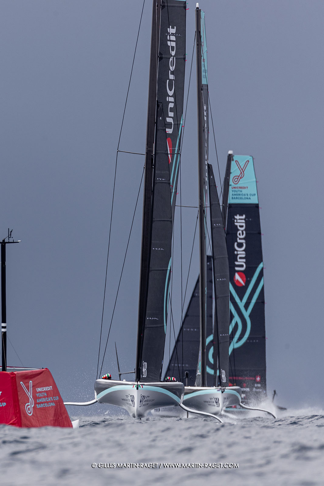 18 09 2024, Barcelona (ESP), Unicredit Youth America's Cup, Race Day 2
