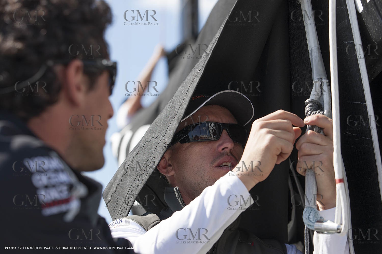 Volvo Ocean Race 2014-2015 - Team Alvimedica trainings - Boat preparation - Lisbon (POR) - 25 04 2014