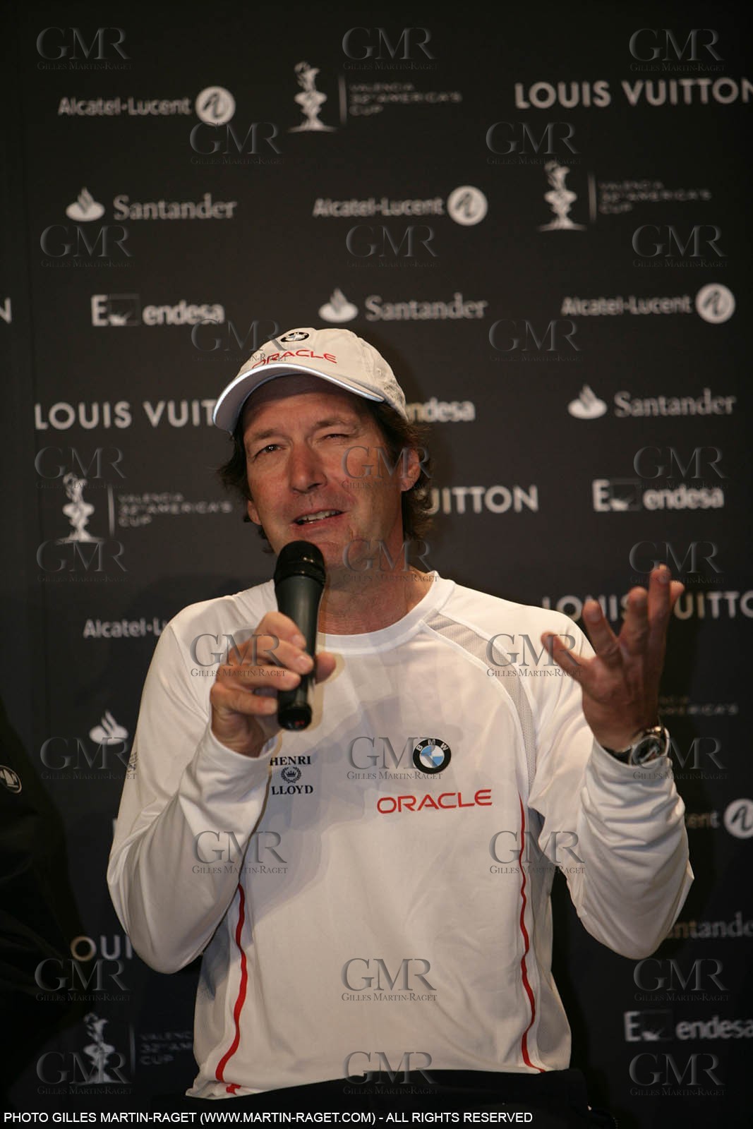 14 04 2007-Valencia (Spain)- 32nd America's Cup - BMW ORACLE Racing - Louis Vuitton Cup skippers opening press conference