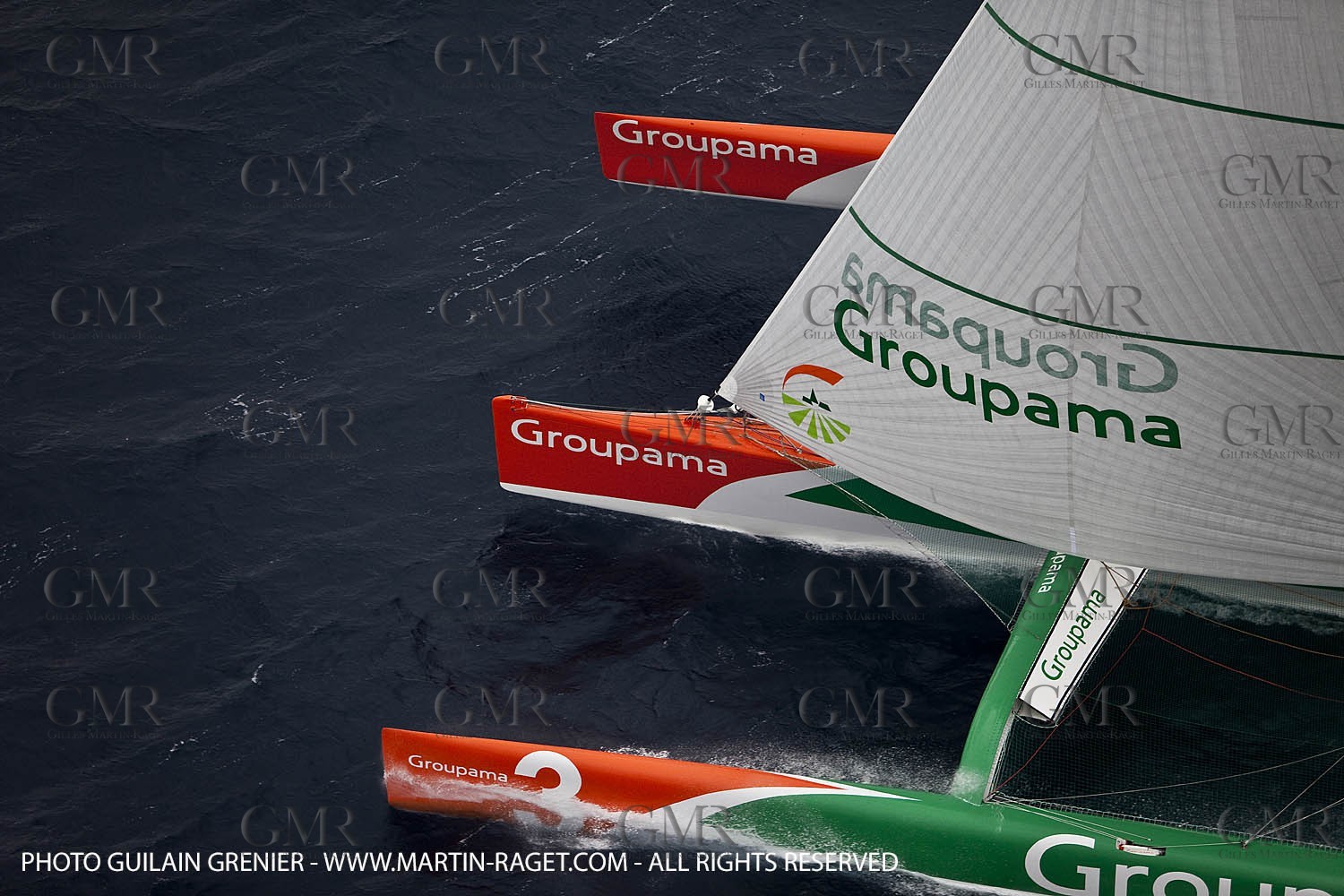 05 14 09 - Marseilles - Mediterranean Record - Groupama 3 - Franck Cammas - G Class - Start from Marseilles to Carthage (Tunisia)