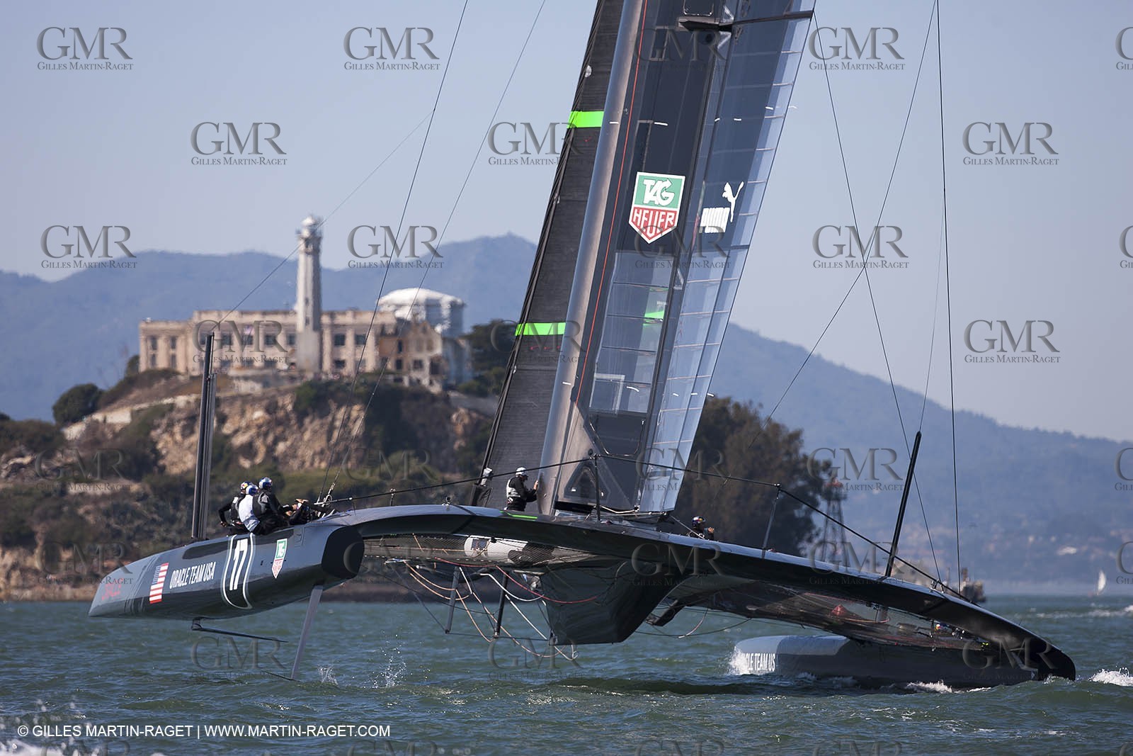 01 10 2012, San Francisco (USA,CA), 34th America's Cup, ORACLE Team USA AC72 training